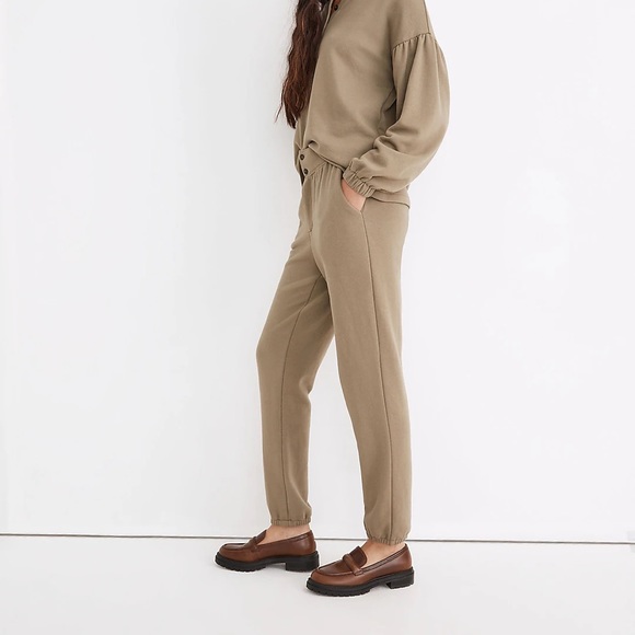 NEW / Madewell (Re)sourced Terry Relaxed Sweatpants - Picture 6 of 9